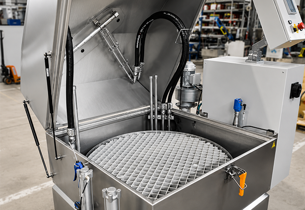 The ECO degreasing machine for mechanical parts, with its open tank