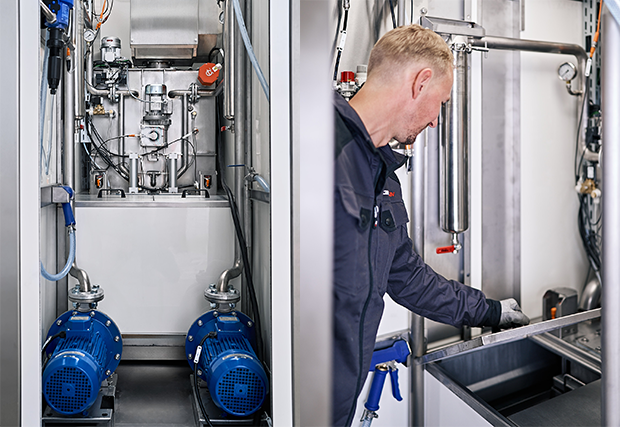 Eeasy maintenance for the operator
