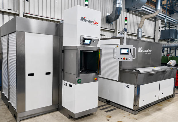 Nettoyage, dégraissage et décontamination de particules avec une machine industrielle