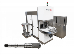 Cleaning of drive shafts in a robotic cell with anti-corrosion protection
