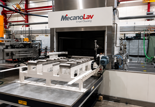 Machine de lavage de pièce autonome pour le nettoyage de lopins et de pièces en acier