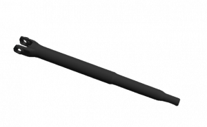 3D rendering of a steering column shaft.