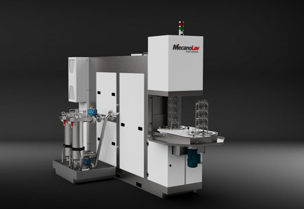 2-position tabletop machine for washing individual parts