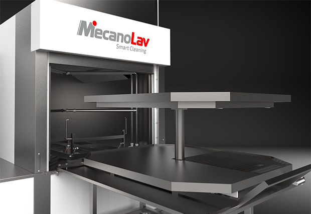 Vue 3D machine de dégraissage 